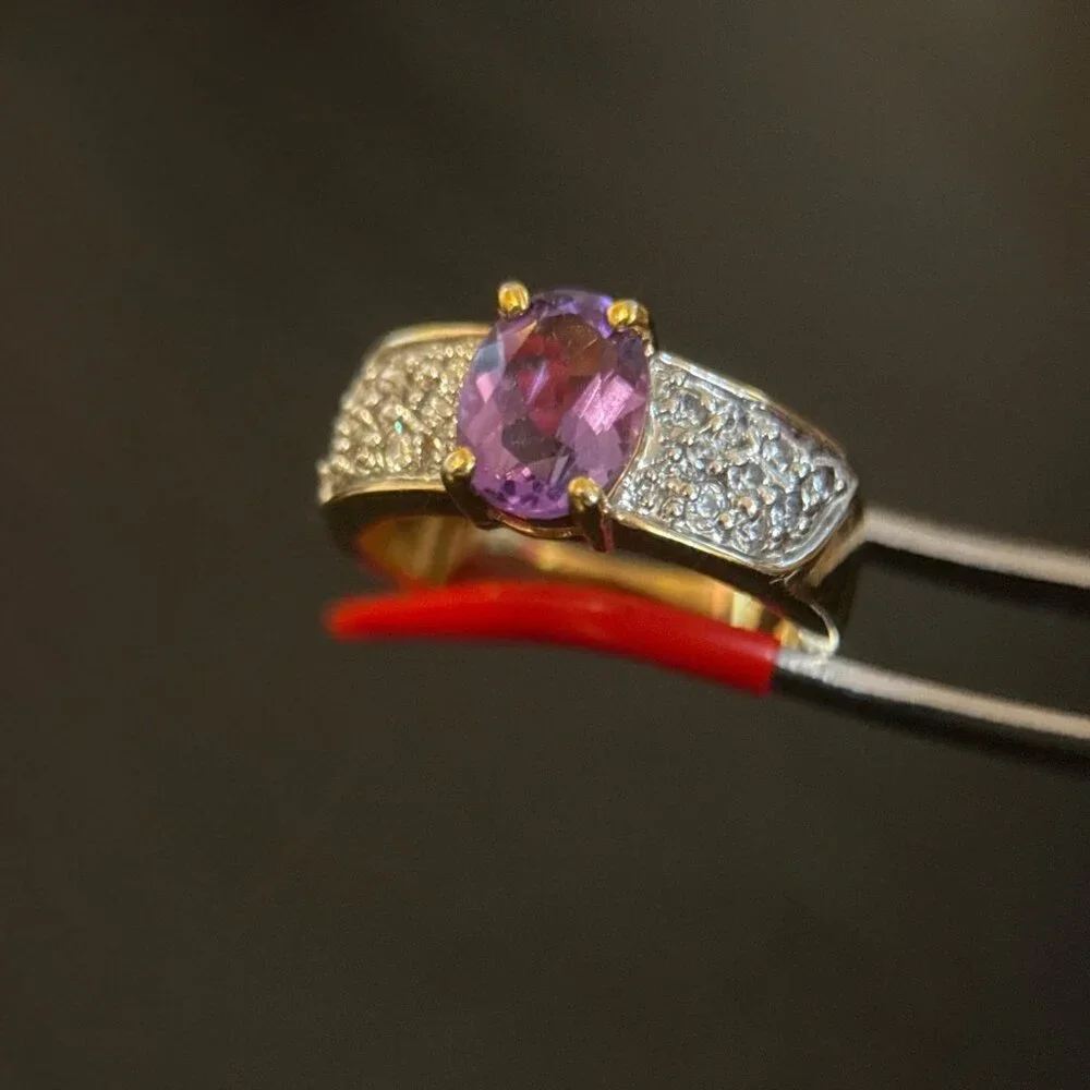Lovely Amethyst‎ Ring